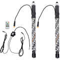 Miniatyrbilde 1 av 5: 12-24V LED-pisk 1FT 20 Farger Vanntett IP67 Overbelastningsbeskyttelse Fjernkontroll Antenne Mast Pisk Lampe