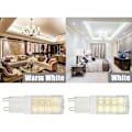 Miniatyrbild 3 av 5: Set med 10 vita G9 LED-lampor