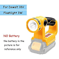 Miniatyrbilde 3 av 5: for Dewalt Batteri 14.4-20V 3W Lommelykt DCB140 Bærbar LED Arbeidslys Litiumbatteri USB Bærbar Utendørslampe