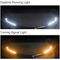 Miniatyrbilde 3 av 5: LED-lyslist for bil, hvitt blinklys, gult lys, kjørelys, vanntett for SUV-lastebil, 24 tommer, 2 stk