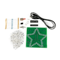 Miniatyrbillede 3 af 5: DIY Elektronisk Sæt Lodning Suite LED Marquee Lys PCB Board Kit Blinkende Farverig Femtakket Stjerne, Uden Skal