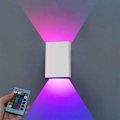 Miniatyrbild 1 av 5: 5W LED Vägglampa för inomhus - Stämningsbelysning med RGB-dimmer - Modern Downlight - Aluminiumväggbelysning för vardagsrum, sovrum, trappor