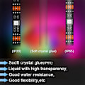 Miniatyrbild 3 av 5: LED-lampor med färgväxlande musiksynkronisering RGB-lampor 5050 SMD APP-kontroll med fjärrkontroll för 1M A-fest