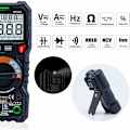 Miniatyrbilde 5 av 5: TRMS 6000 Punkts Automatisk Digitalt Multimeter (LED-Terminalveiledning), Profesjonell Elektrisk Tester, Temperaturkapasitansmåler Spenning/Strøm AC