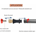 Miniatyrbilde 4 av 5: Adapter for høytrykkspylerpistol med 1/4'' hunn hurtigkobling, kompatibel med Karcher/Kärcher K-serie høytrykksspylere K2, K3, K4, K5