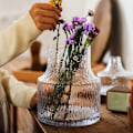 Miniatyrbild 2 av 5: Nordisk glasblomvas Blomkruka Behållare Heminredning Kreativ transparent hydroponisk vas Bröllopsbordsdekoration - D