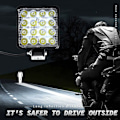 Miniatyrbillede 3 af 5: 2 stk. 48w 6000k LED Spot Beam Arbejdslys Lampe Traktor SUV Lastbil 4wd 12v 24v