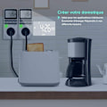 Miniatyrbilde 3 av 5: Digital programmerbar stikkontakt, ukentlig digital timer med LCD-skjerm, 12H/24H/7Dagers elektrisk stikkontakt-timer, energisparing for husholdningsapparater og belysning