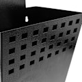 Miniatyrbilde 5 av 5: Metallbeholder for veggmontering. Postkasse for magasiner og aviser. Svart