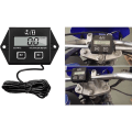 Miniatyrbild 2 av 5: 2PC Bensinmotor Varvräknare Timer Utbytbar Batteri Vattentät Induktion Digital Display 2 4 Slag Totalisator Timer