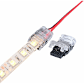 Miniatyrbillede 5 af 5: 2-polet LED-Stripsforbindelse, Pakke med 10 2-polet LED-Stripsforbindelse til 10mm SMD 5050/3528 LED-Strips Enkeltfarvet Vandafvisende og Ikke-vandafvisende