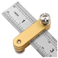 Miniatyrbillede 3 af 5: Stållineal Stållineal Locator Grænseindstilling Positioneringsblok Markering Locator til Træbearbejdning Lineal Ridsestift