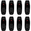 Miniatyrbillede 1 af 5: Inline-kontaktbryder, 8 stk. Inline-kontakter, vippe-mellemkontakt, til natlampe, skrivebordslampe, bordlampe, elektrisk ledning (250V 10A)