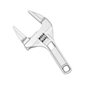 Miniatyrbilde 3 av 5: Justerbar skiftenøkkel Stor åpning Baderomsnøkkel Brede kjevenøkler 16-68mm Aluminiumlegering Fastnøkkelstenger
