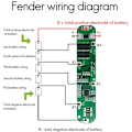 Miniatyrbillede 2 af 5: BMS 5S 18.5V 12A 18650 Li-Ion Lithium Beskyttelseskort Batteriopladningskort Kortslutningsbeskyttelse