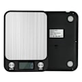 Miniatyrbild 2 av 4: Rostfritt stål platt köksskala liten mini 5kg elektronisk plattformsskala för mat och matlagning gramvägning svart batteri 5kg 1g