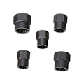 Miniatyrbilde 4 av 4: Muttertrekker og bolt håndtak socket sett for å fjerne strippet og fastlåste festemidler. Størrelser fra 6,4 mm til 19 mm / 1/4\" til 3/4\" 13 deler