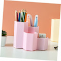 Miniatyrbillede 2 af 5: Skrivebords Hexagonal Penneholder Stationær Stativ Plastik Penneholder Pot Plastik Skrivebordsarrangør Pot Geometrisk Makeup Penselholder Blyantbord til Studerende