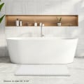Miniatyrbilde 4 av 5: Ultramyk Charcoal Infused Memory Foam Badematte 20\"x32\", Badematte for Bad, Sklisikker, Tykk og Vannabsorberende, Vaskbar, Hvit