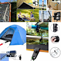 Miniatyrbilde 2 av 5: 10 Sett Tarp-klips Telttarp-klips Låsgrep Markiseklemme Telttarp-klips Tilbehør Ball Bungee-snor Tau for telt, deksler, markiser, bannere, båt, hagearbeid