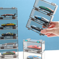 Miniatyrbillede 3 af 5: 10 stk. Klar Akryl Displaykasse til Bilforme, Hjul Modelbil Skala B