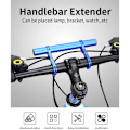 Miniatyrbilde 4 av 5: Sykkellagring, sykkellysforlengelsesbrakett, sykkel aluminiumslegering styreforlenger dobbel forlengelse for MTB styre, motorsykkel, E-sykler Bi