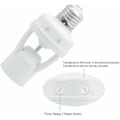 Miniatyrbild 3 av 5: Lampfot med 360° PIR rörelsesensor E27 Lamphållare med rörelsesensor säkerhetsdetektering E27 Rörelsesensor