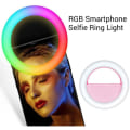 Miniatyrbillede 3 af 5: Mini Clip-On Smartphone Selfie Selfie Lys Rgb Led Lampe De Beaute Lumineuse Batterie Rechargeable Integree Pour Smartphones Tablettes Ordinateurs
