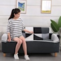 Miniatyrbillede 3 af 5: Blød Sofaovertræk Sofaovertræk til Elastisk Stretch Stolebeskytter Sofaovertræk Sofaovertræk D