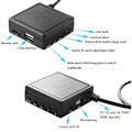Miniatyrbillede 5 af 5: 2X 6Pin Bil Bluetooth Modul AUX TF USB Adapter Radioafspiller Uden Lyd Stereo 2005-2011