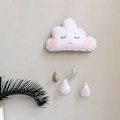 Miniatyrbillede 3 af 4: Vægophæng Dekoration til Babyværelse Regnvejrsdråbeform og Sky Dekorativ Sød Hængende Lampe