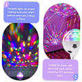 Miniatyrbillede 2 af 5: Fodboldscener Lys E26/ E27 Pære Disco Party Dekorationer Farverige Strobe Lys