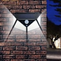 Miniatyrbild 2 av 5: 2-pack utomhus LED solcellslampa solcellslampa PIR rörelsesensor vattentät vägglampa solenergi driven av solljus för trädgård