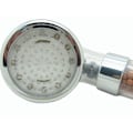Miniatyrbilde 1 av 4: LED Dusjhode Sprinkler Negativ Jern Anion Temperatur Sensor RGB Farge