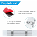 Miniatyrbilde 3 av 4: Universal 12V Hvit LED Lysstripe for Varebil