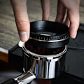 Miniatyrbillede 4 af 5: Kaffe Doseringsring - Kaffe Filter Udskiftningsring Sølv Magnetisk Kaffe Doserings Tragt 58mm