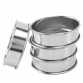 Pikkukuva 3 / 5: Kaksoisrullat Renkaat, Ammattimainen Crumpet Renkaat Englantilainen Muffin Renkaat 32 kpl