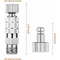 Miniatyrbillede 2 af 5: Airbrush Hurtigkobling Adapter med 5 Han-fittings, 1/8 M-F