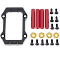 Miniatyrbillede 1 af 5: Metal Styreservo-montering til ARRMA 1/8 KRATON Outcast SENTON Talion 6S RC Bilopgraderingsdele, Sort