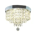 Miniatyrbilde 1 av 5: Moderne krystall LED-taklampe for innendørs lampeoverflate taklampe for soverom spisestue 250 mm varm hvit