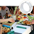 Miniatyrbild 5 av 5: 16 st servettringar i zinklegering med delikat servett spänne (Silver)