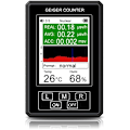 Miniatyrbillede 1 af 5: Ny XR1-Pro Atomstråling Detektor Geiger Tæller X γ β Stråle Radioaktiv Tester Thermohygrometer EMF Meter Sort