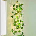 Pikkukuva 5 / 5: LED-valoketju Aurinkopaneelilla Kuparilankainen Puutarhajuhlat Valo Ulkokoriste DE, 2M 20LED-Vaaleanpunainen Wisteria