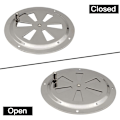 Miniatyrbillede 3 af 5: VMC Ventilationsgitter i Rustfrit Stål - Ventilationsåbning - Ventilationsgitter - Marine Yacht Ventilationsgitter - Rustfrit Stål Ventilatorplade