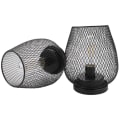 Miniatyrbilde 3 av 5: Metallbur Bordlampe, Trådløs Accentlampe med LED-pære Sengelampe Batterilys for Bryllup Hage (Eggform)