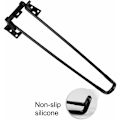 Miniatyrbilde 2 av 5: Folding Bordbein 4 stk Folding Hairpin Bordbein 42cm Høyde Svart Heavy Duty Enkelt å Installere Folding Kaffebord Bein