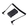 Miniatyrbilde 4 av 5: NP-F Dummy Batteri DC-kobling med uttrekkbar kabel for NP-F970 NP-F960 NP-F770 F750 F550