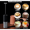 Miniatyrbilde 1 av 4: Melkeskummer for Kaffe, Bærbar Elektrisk, Visp Mikser Batterier, Mini