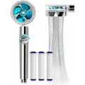 Miniatyrbilde 2 av 5: Bærbar propell dusjhode turbo dusjfilter booster dusj (gul)