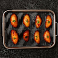 Miniatyrbild 3 av 5: Luftfritöskorg för ugn, grillkorg i rostfritt stål, non-stick-korg, luftfritösbricka grillrostningskorg